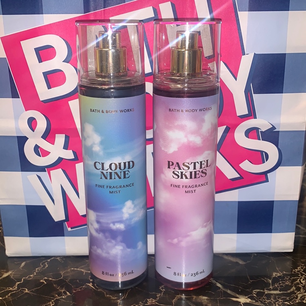 Clound Nine and Pastel Skies Bath and Body Works